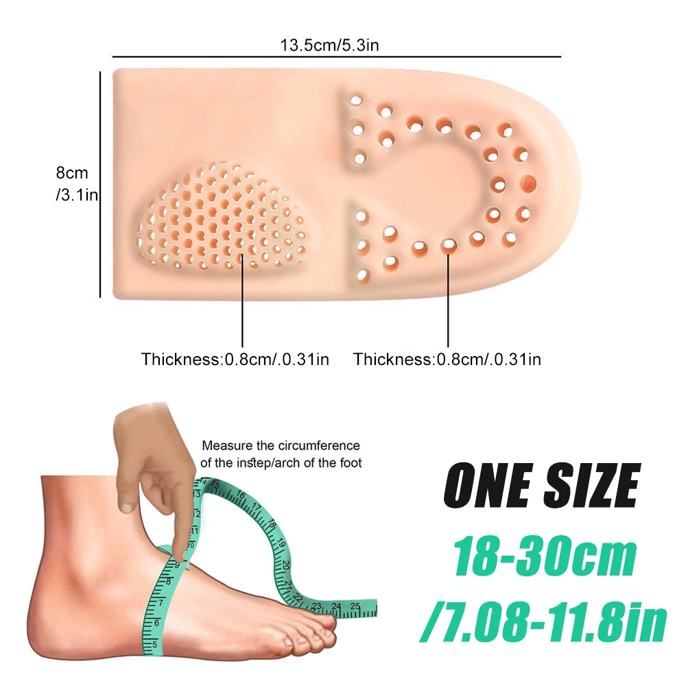 1 Pair Heel Protectors Cups with Arch Support for Plantar Fasciitis - for Achilles Tendonitis Dry Cracked Heel Support Cushion view 3