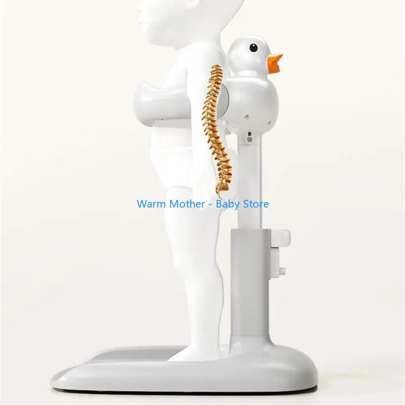 

Cartoon Baby Standing Bath Rack with Nonslip Base, Lovely Duck Shower Holder Height Adjust for Safety Shower 57QE