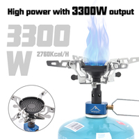 WIDESEA Camping Stove 3300W Power Mini Portable Camping Burner Hiking Riding Fishing Gear