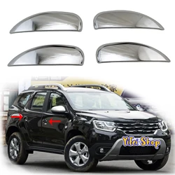 YOYO For Renault Duster 2018 2019 2020 4pcs New Car ABS Chrome Accessories Plated Side Door Handle Cover Trim Paste Style