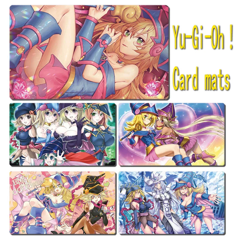 

Anime Yu-Gi-Oh Black Magician Girl DIY homemade watertight Tabletop card mats Toy collection Boy Birthday Christmas gifts