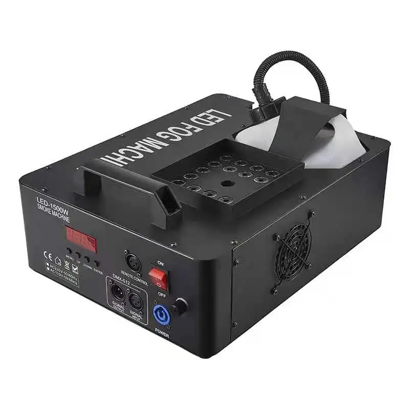 Imagem -04 - Dmx Vertical Disco Fog Machine Máquina de Pulverização de Fumaça tipo Coluna de ar 1500w Iluminação do Palco Efeitos Especiais