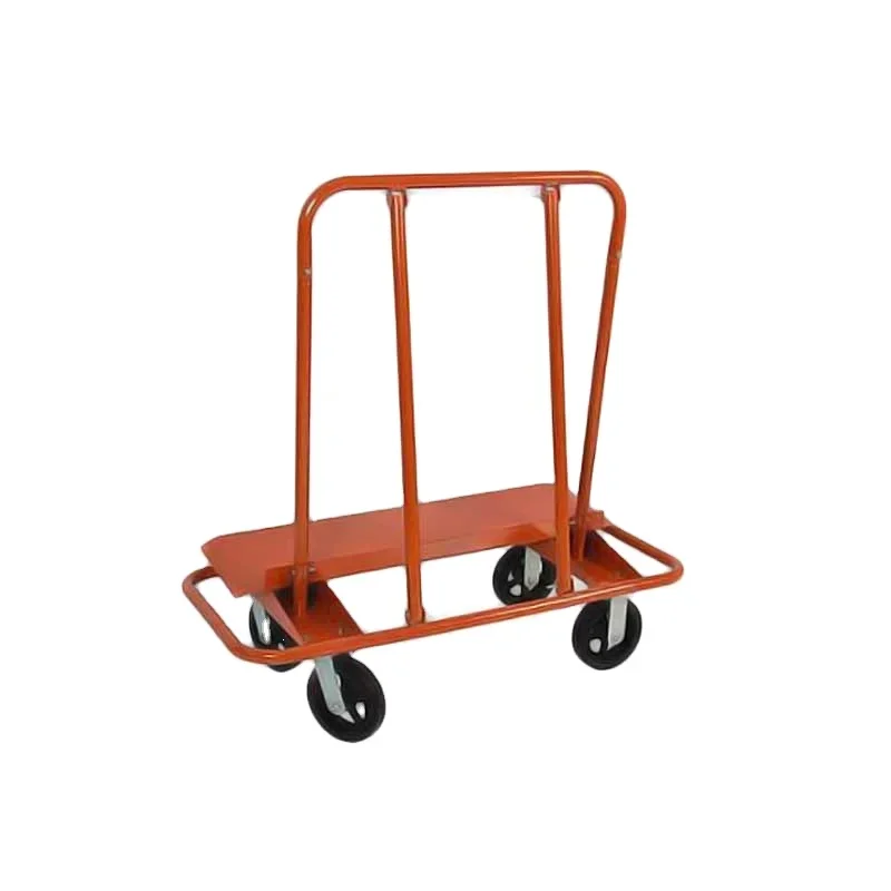 Metal Drywall Truck Solid Steel Wheel 200/300kg Load Powder Coating for Home Storage Tool Sheet Transportation