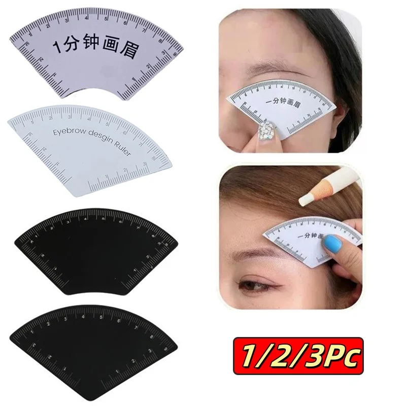 1/2/3Pcs Schnelle Zeichnung Augenbraue Design Herrscher Microblading Mapping Werkzeug Gestaltung Permanent Make-Up Zeichnung Guide herrscher Tattoo