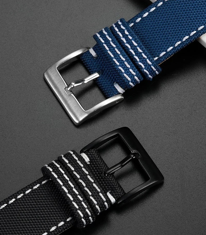 男性用ナイロンウォッチバンド,深海ダイビング用レザーストラップ,海のオオカミ,黄色,オオカミ,超海,22mm, 24mm