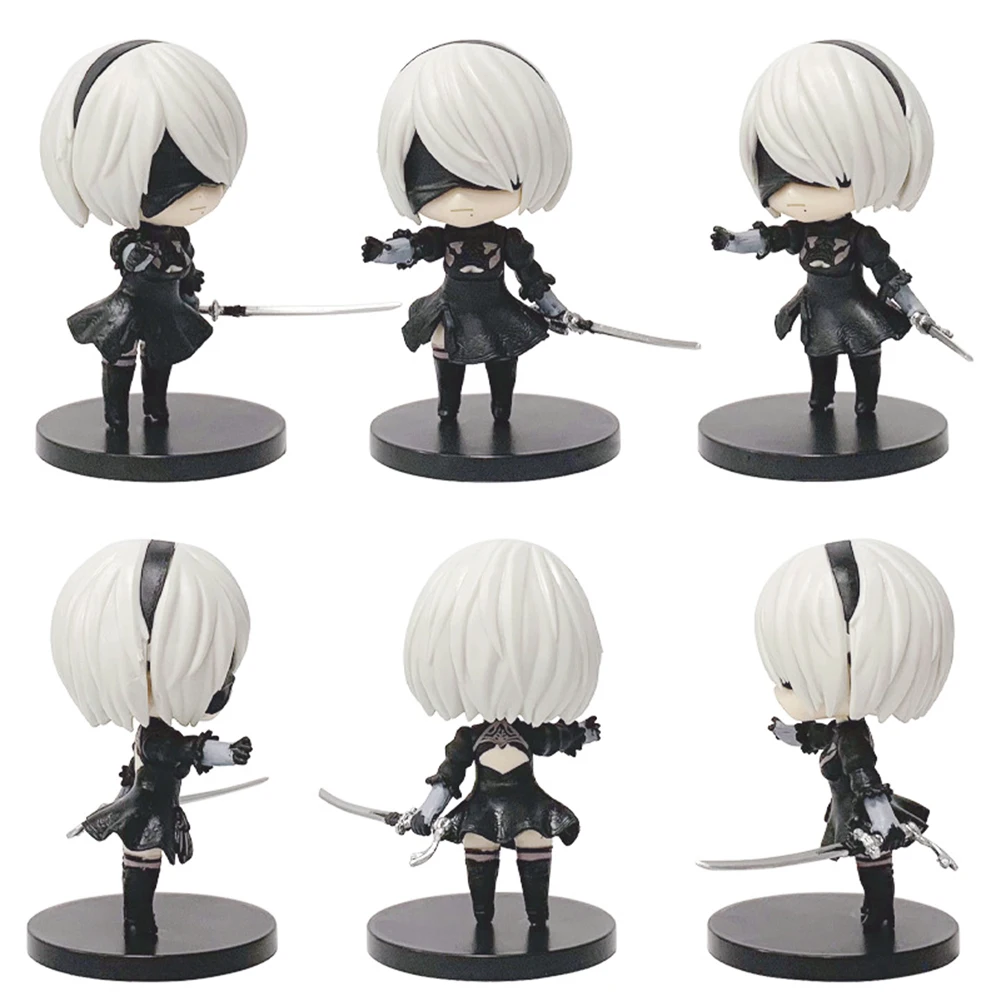 Figurka anime Nier A2 2B Yorha 9S automatyczna figurka akcji 2B 9S figurka model PVC edycja Q statuetka kolekcja ozdoba prezent z kreskówki