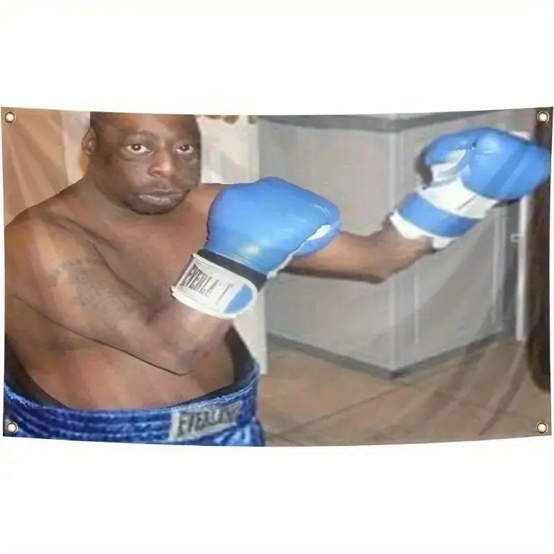 VIKAMA Internet Celebrity Funny Boxing Tapestry Background Hanging Cloth Male Fitness Fighting Gym Fun Room Decoration