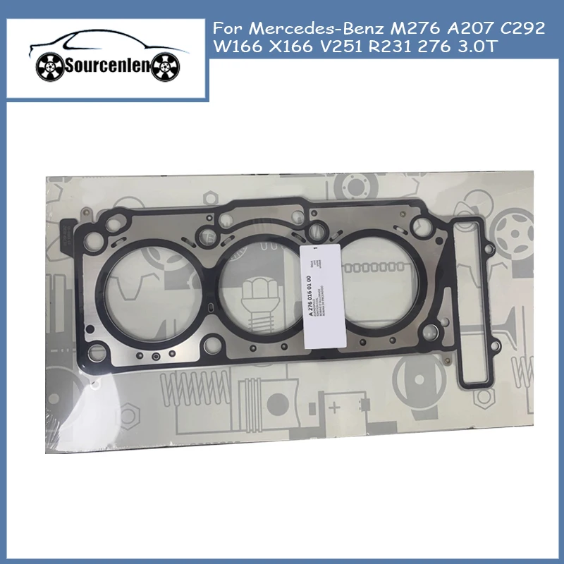 

Engine Cylinder Head Gasket For Mercedes-Benz M276 A207 C292 W166 X166 V251 R231 276 3.0T Car Accessories 2760160200 2760160100