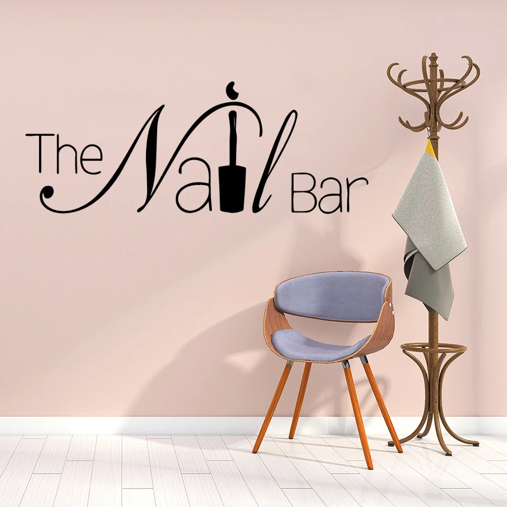 Creative Wall Decal Nail Salon Wall Art Stickers Vinyl Decals For Nail Salon Room Decor Sticker Vinyl Mural Wallpaper Poster