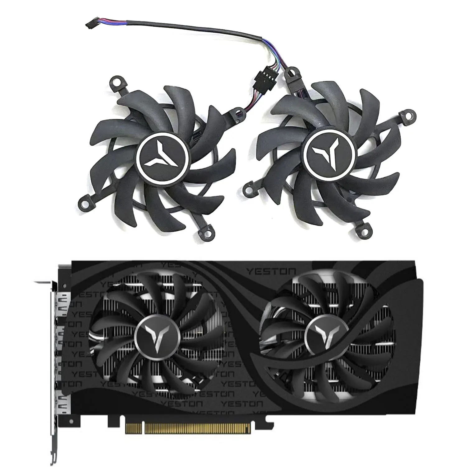 

New GA92S2U 4PIN DC 12V 0.46A RTX3060TI GPU Fan for Yeston RTX3050 3060 3060TK LHR 8GB GAEA God of Earth graphics card fan