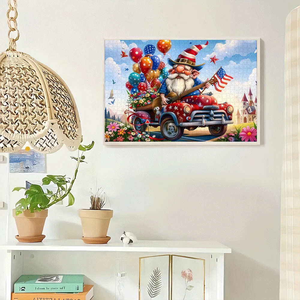 1000pcs Independence Day Themed Jigsaw Puzzle | Large Puzzle for Adults, Family Interactive Game, Home Decor, Brain Challenge,