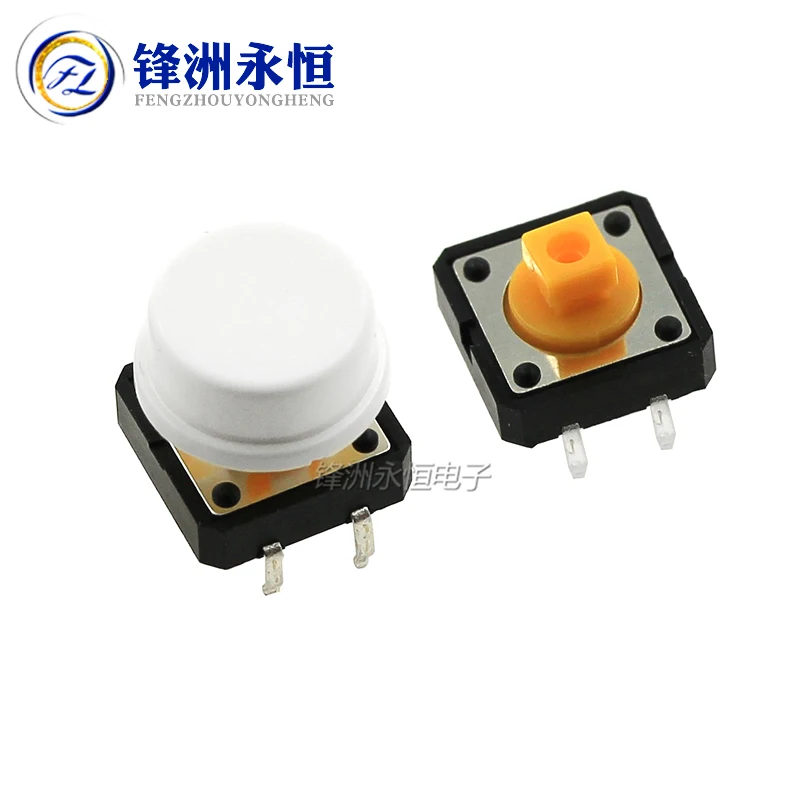 10Pcs A14 A24 Round Button Tactile Push Button Switch Cap For 12*12*7.3 Switch B3F-4055