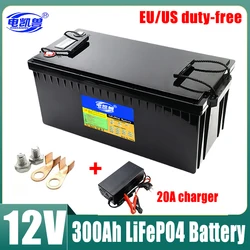 24V 12V 150Ah 200Ah 320Ah LiFePo4 Battery Built-in BMS Lithium Iron Phosphate Cells For Outdoor Camping Golf Cart Solar Storage