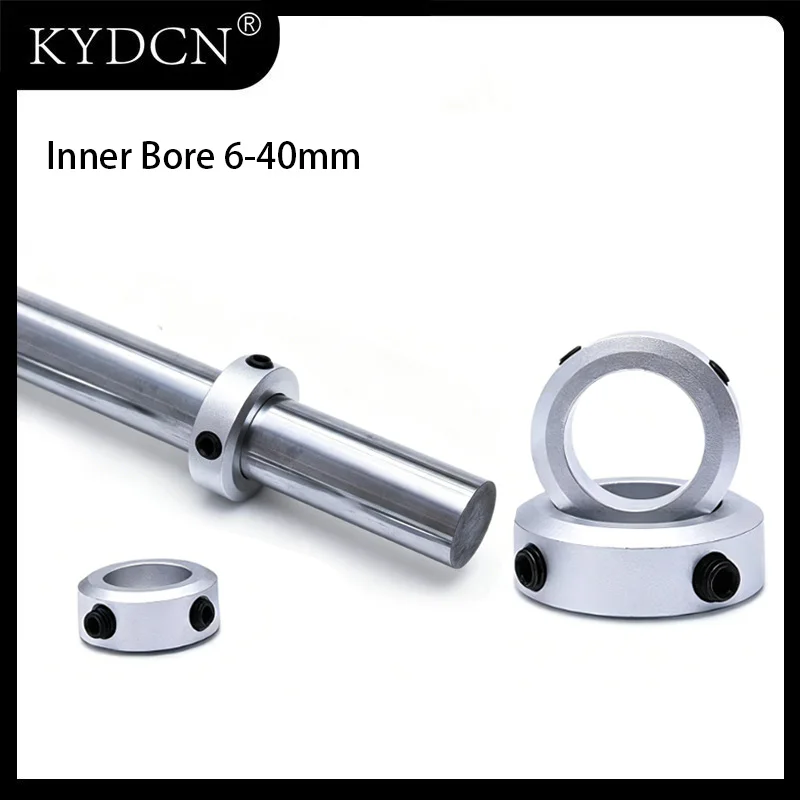 1Pcs Aluminum Alloy Screw Shaft Collar 5-30mm Inner Dia Fixed Lock Limit Ring Axle Retaining Locator CNC Optical Shaft Hardware