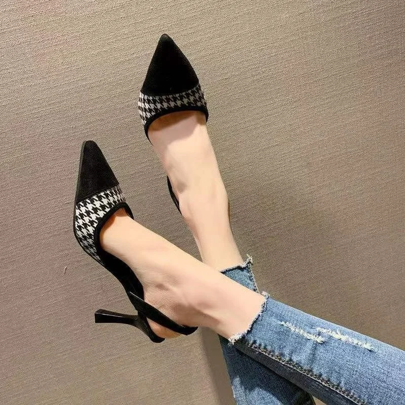 Woman Heel Shoes Sandals Women's 2022 New Summer Pointed Sandals Female Thin Heel Shoes Fashion Women's Shoes Zaptos Mujer