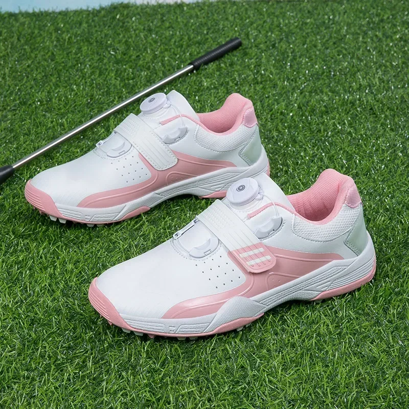 New Golf Shoes Women Golf Sneakers Outdoor Golfing Spikeless Jogging Walking Sneakers Golfer Footwear