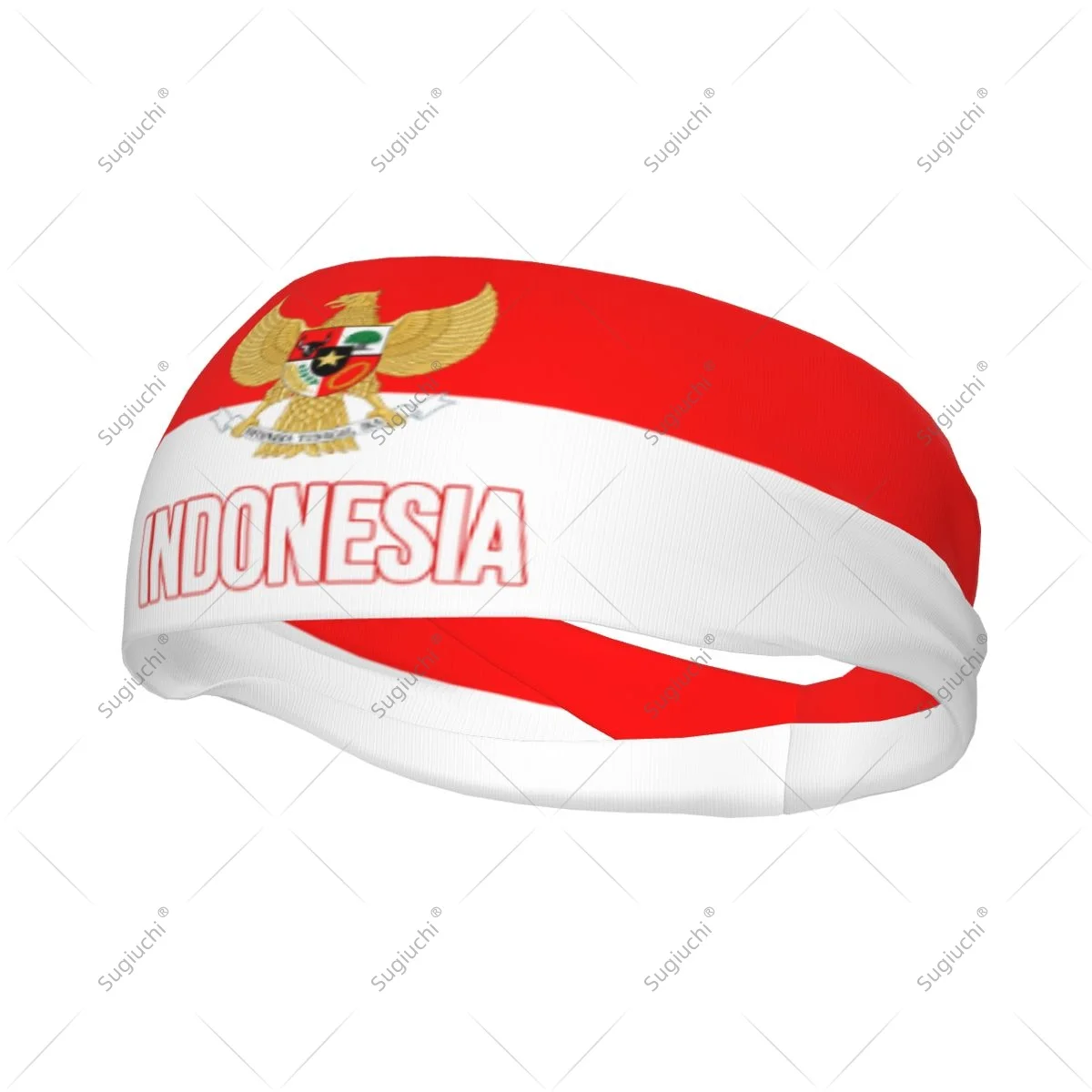 

Эластичные широкие повязки на голову с флагом Индонезии для мужчин и женщин, для йоги, фитнеса, тенниса, бега, занятий в спортзале