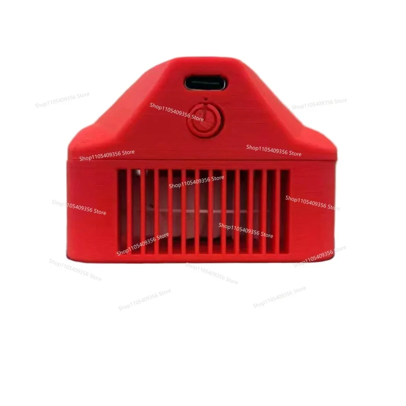 For Mini Fan Helmet V-shaped Double Ribs, Modified Charging, Ventilation and Heat Dissipation