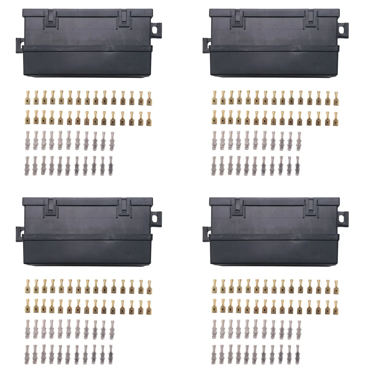 

4X Car 11 Way Fuse Holder Relay Box with Terminals Relays Waterproof Connectors