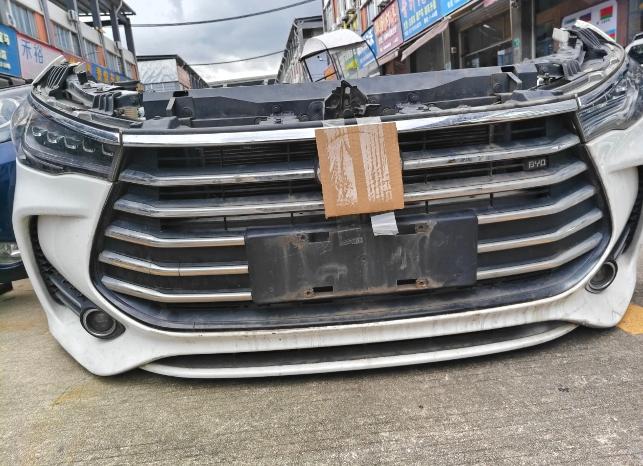 For BYD Song MAX 2018 Front End Nose Cut Assembly Bumper LED Headlight Used Auto Parts Used Auto Accessories for Bumpers Car