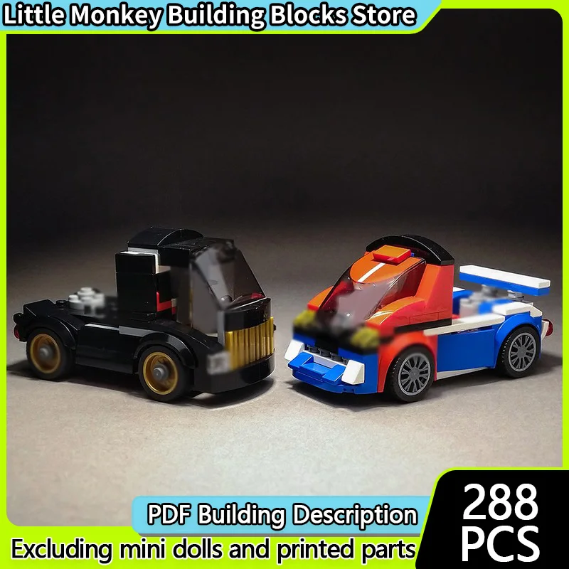 

Конструктор City Car Model MOC: Классический городской мини-грузовик, модульная технология, детские праздничные подарки, набор для сборки игрушек