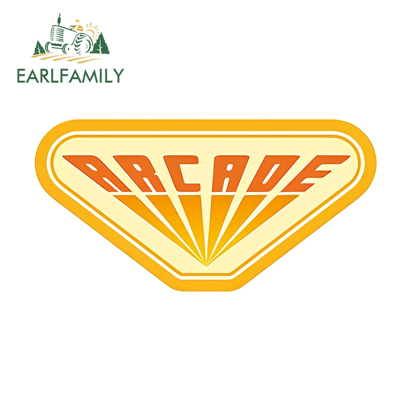 EARLFAMILY 13cm x 6.6cm ARCADE Logo Car Stickers Variety Sign Slogan Interesting Accessories Occlusion Scratch Decoration