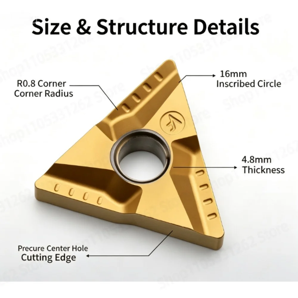 Ceramic Turning Insert TNMG160404R-VF Grooving Tool for Steel  Stainless Steel CNC Lathe External Finishing Cutter