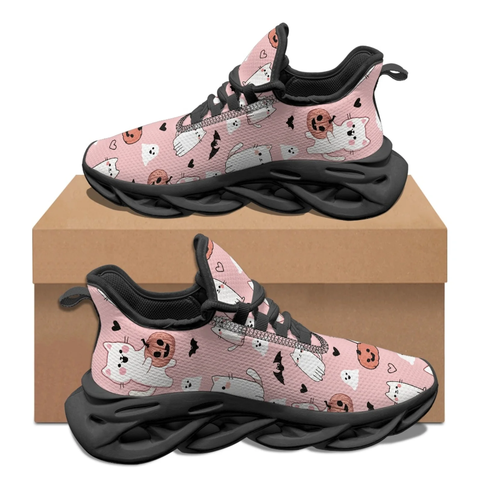PENSTROLL PENSTROLL Cat Pumpkin Casual Men's Running Shoes for Unisex Mesh & EVA New Arrival Walking All Season