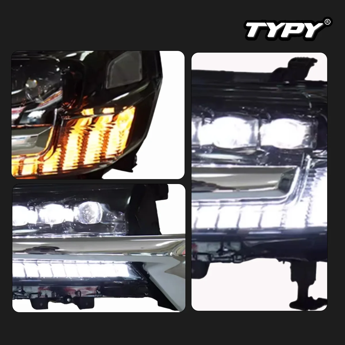 

TYPY Dynamic Signal Head Lamp Automotive Accessories Upgrade Modified New LED For Toyoto Land Cruiser Headlight 2016-2020