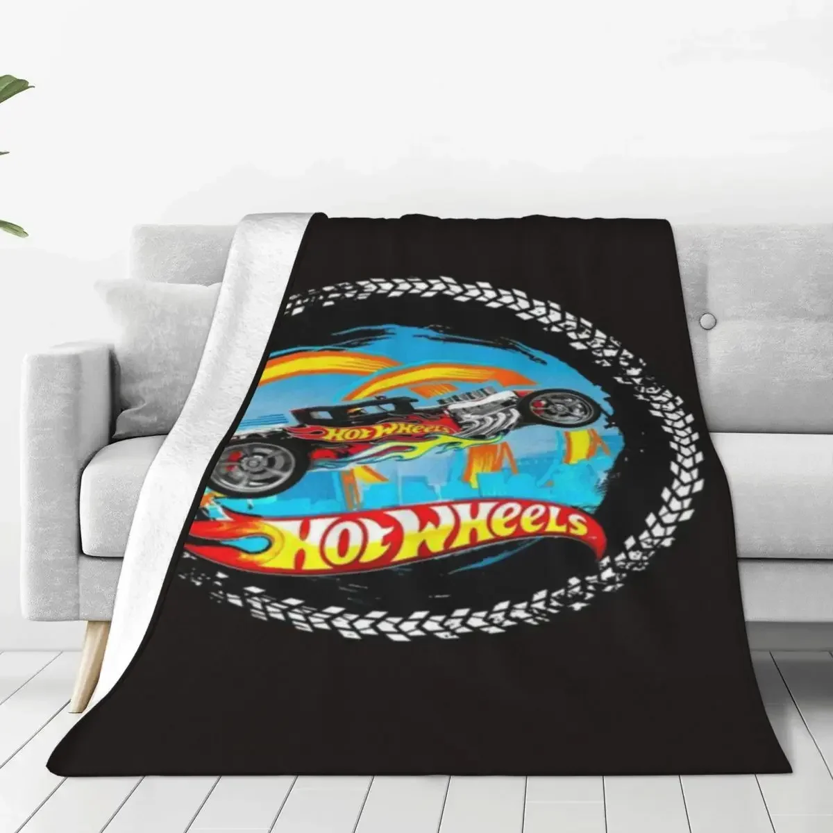 

Hot Wheels Race Blanket Car Picnic Flannel Throw Blanket Soft Durable Living Room Design Bedspread Gift