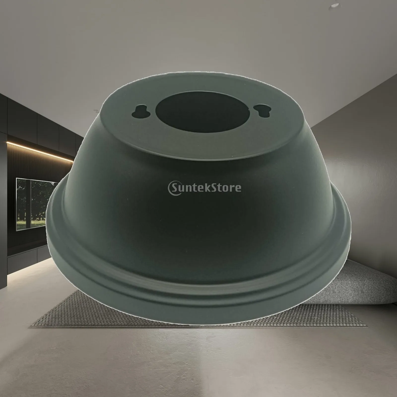 Iron Domed Ceiling Fan Lamp Canopy Cover with Central Hole for Fan Light Fixture Installation and Neat Finish Look