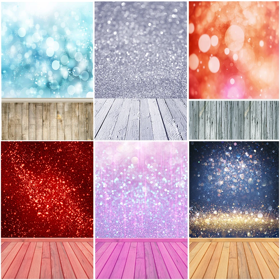 

Dreamy Shiny Star Polka Dot Light Bokeh Photographic Backdrop Wedding Love Birthday Party Decor Baby Newborn Photo Background