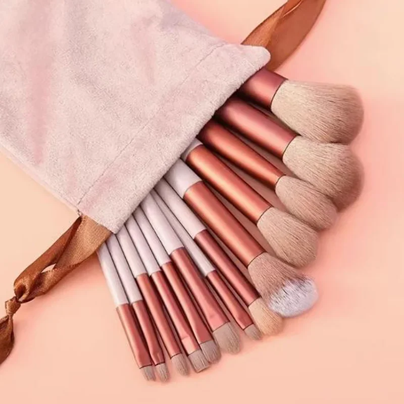13PCS Makeup Brush Set – Soft Fluffy Professional Cosmetic Brushes for Foundation, Powder, Eyeshadow & Blending,