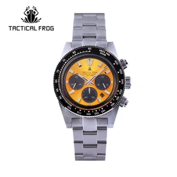 Tactical Frog Watch Stainless Steel VS75 SOLAR movement Sapphire glass Waterproof watch Diving watch luminous Men Watch