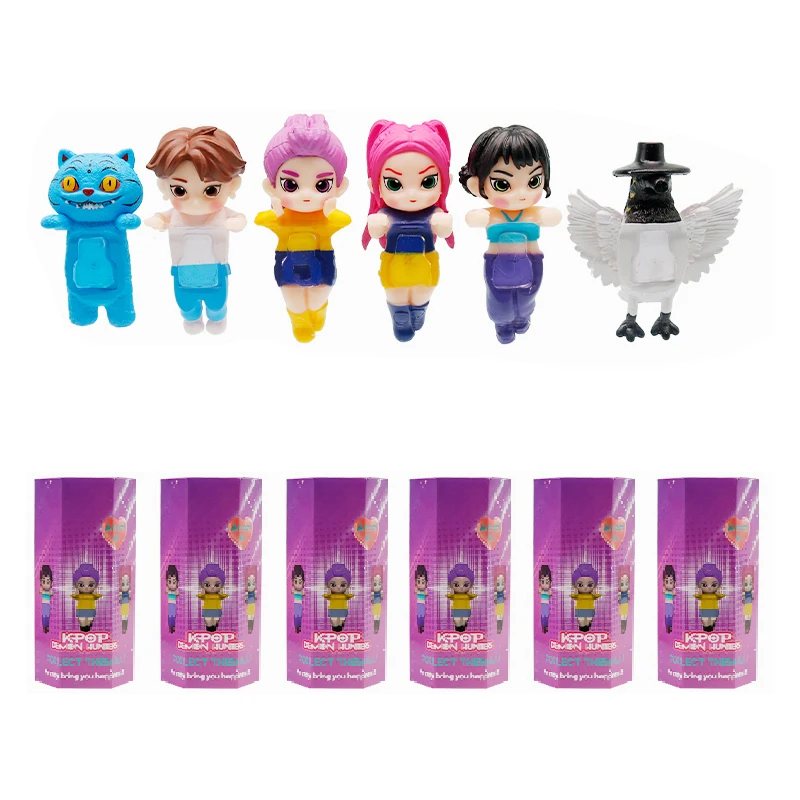 케이팝 데몬 헌터즈 소엔 엔젤 시리즈 블라인드 박스 루미 조이 미라 피규어 몬스터 헌트 걸그룹 장난감 휴대폰 장식 팬 선물