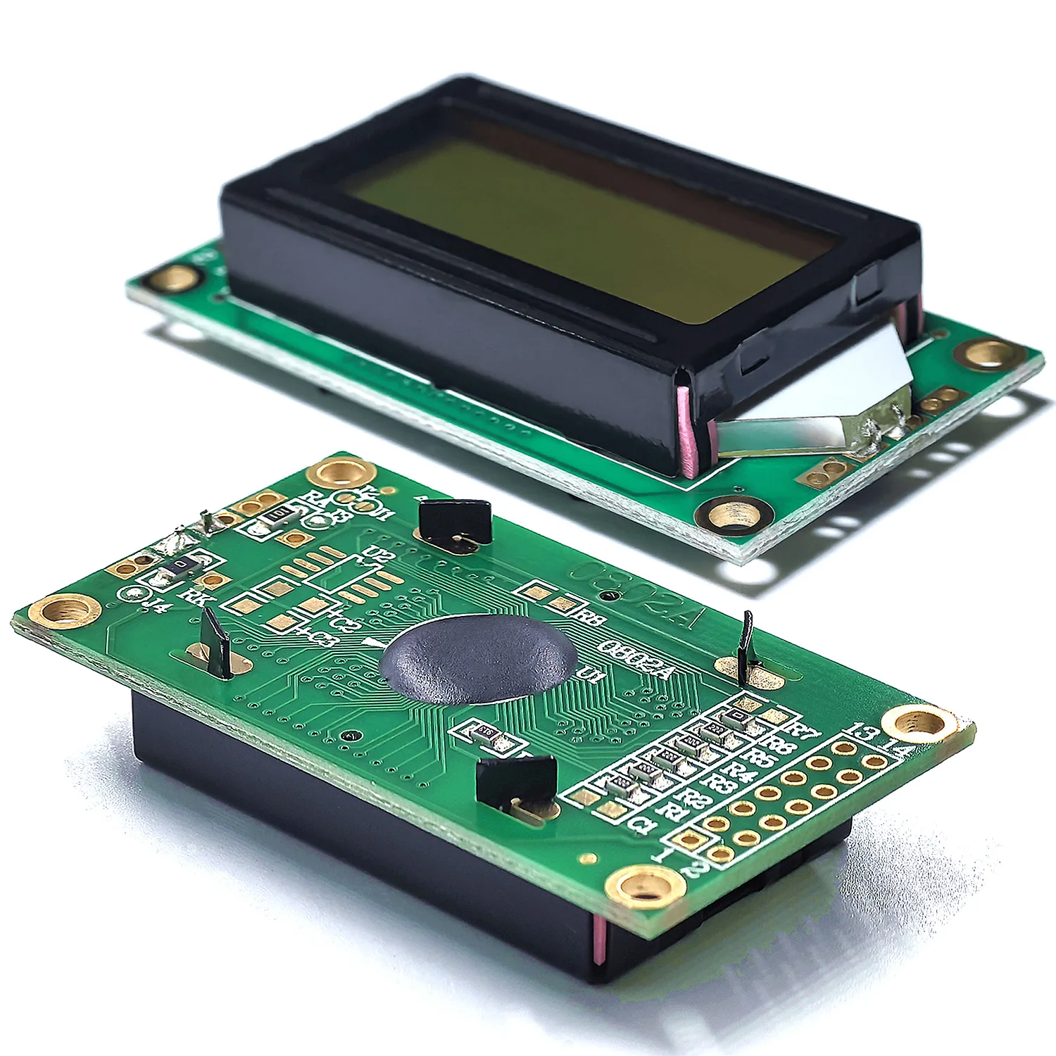 LCD0802 moduł wyświetlacza LCD wyświetlacz znaków 8x2 3.3V / 5 LCM niebieski/tło Green Screen LCD dla Arduino DIY zestaw