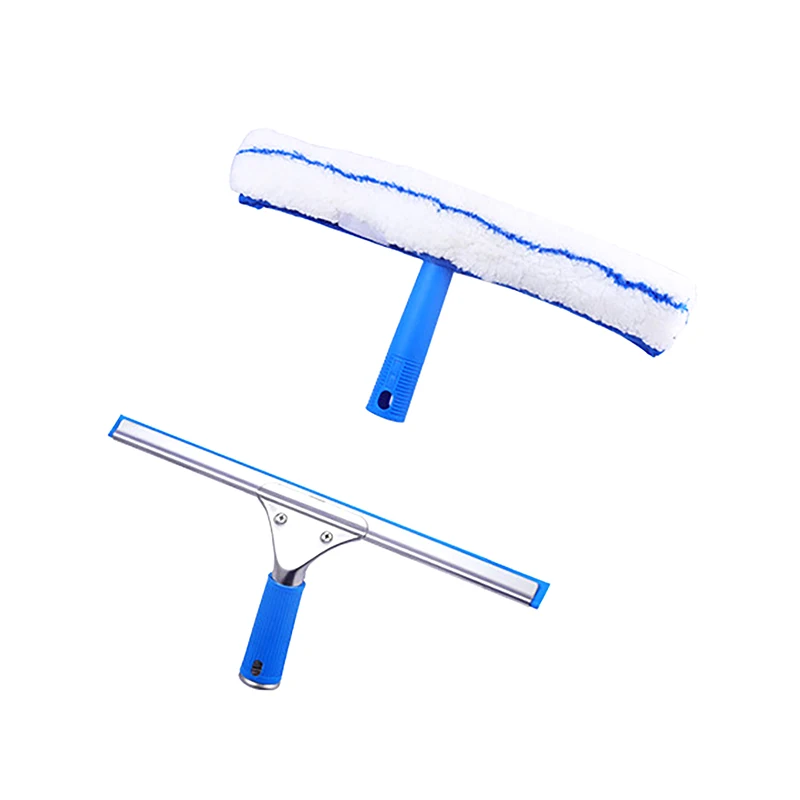 2/1Pcs 35CM Window Cleaning Combo Squeegee & Microfiber Window Washer Shower Squeegees Window Glass Wiper Cleaning Tool