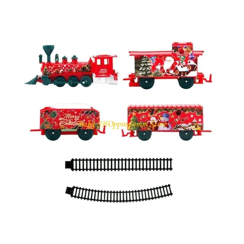 23GD Mehrzweck-Weihnachtszug-Spielzeugset mit batteriebetriebenem Motor und Schienenzubehör für die Weihnachtsfeier