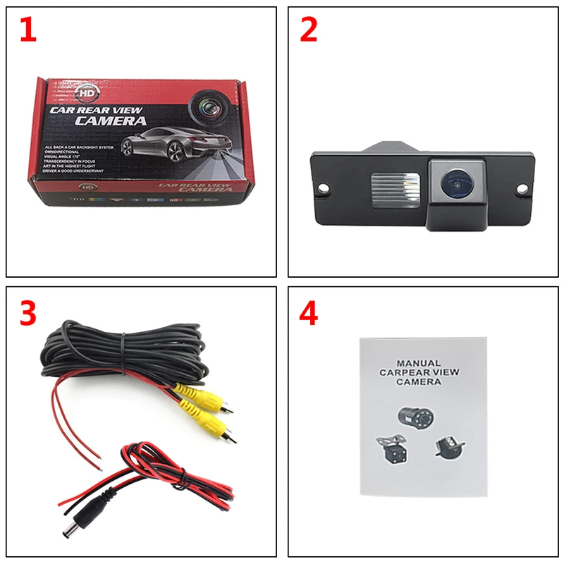 For Mitsubishi PAJERO Reversing Rear View Camera CCD Waterproof High-definition Large Wide-angle Lens Parking Monitoring