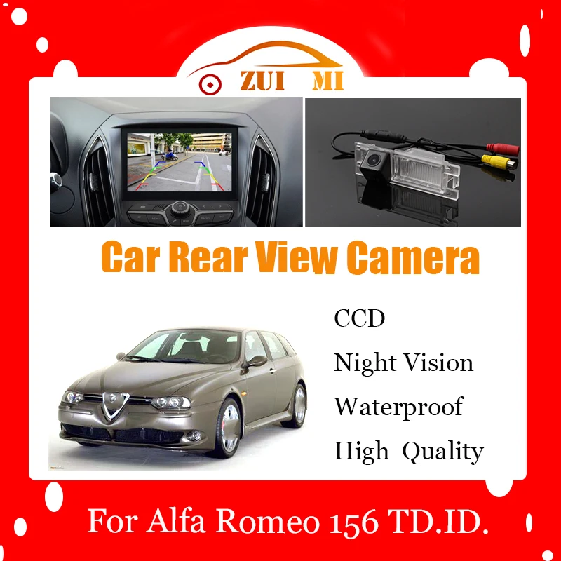 Car Reverse Rear View Camera For Alfa Romeo 156 TD.ID. 1997~2002 Waterproof CCD Full HD Night Vision Backup Parking Camera