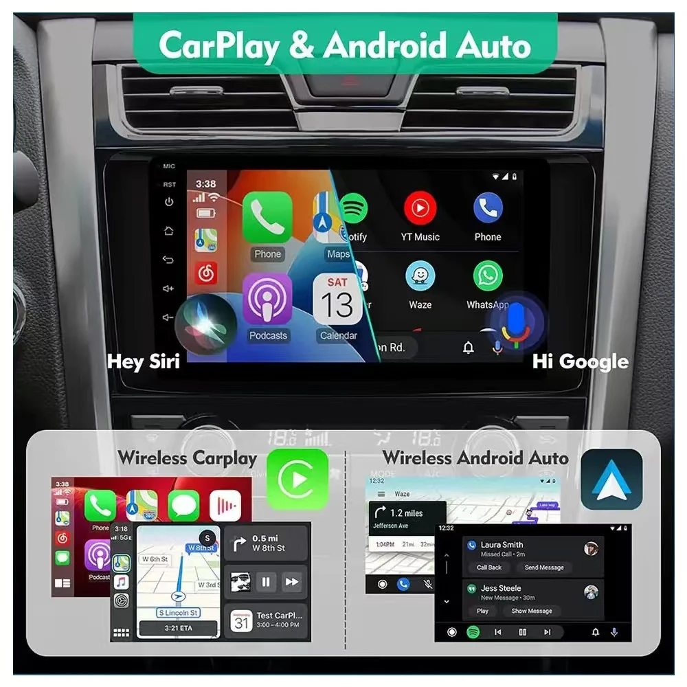 Android 14 Carplay Auto per Ford Kuga Escape 2013 2014 2015 2016 Multimedia autoradio lettore di navigazione unità principale WIFI + 4G Stereo