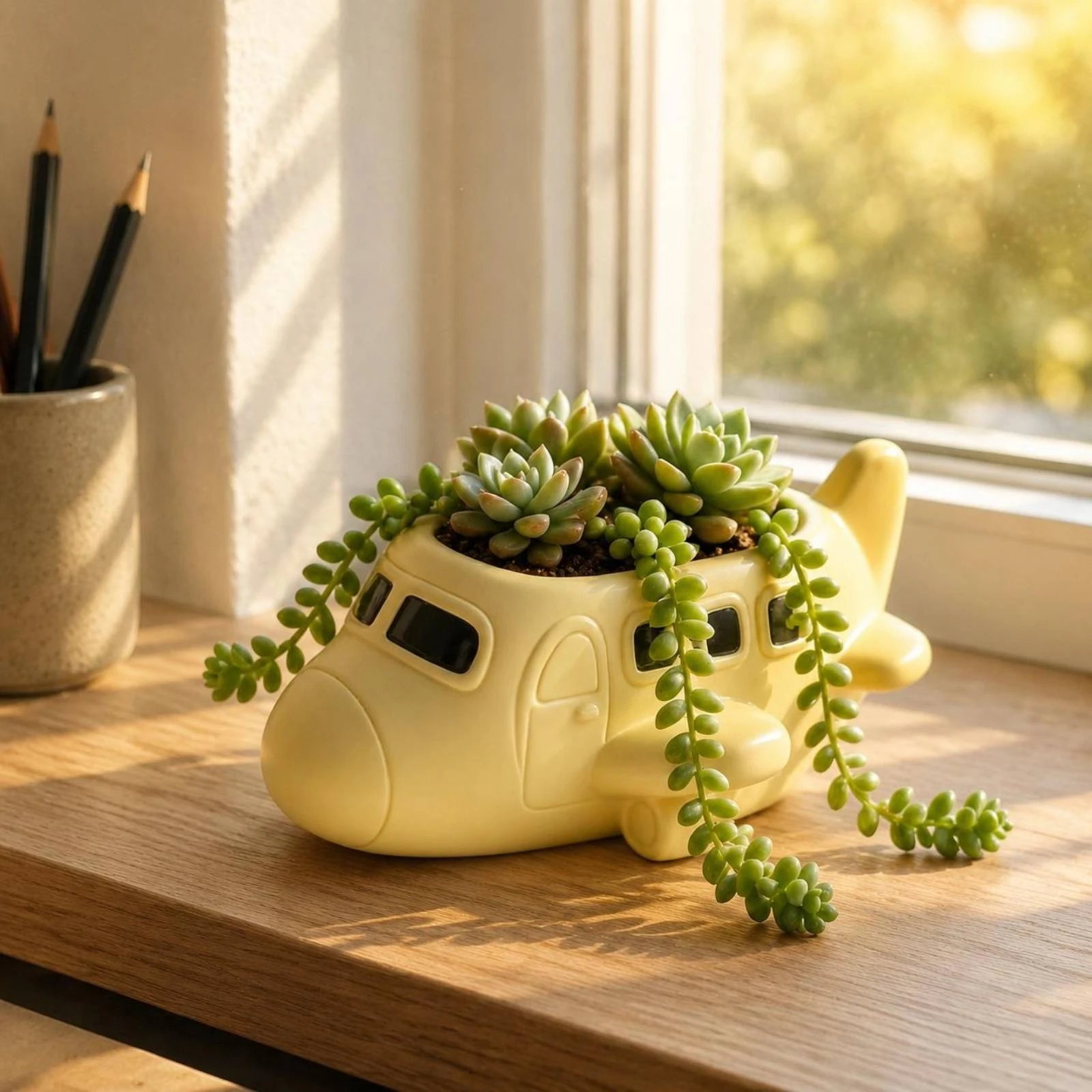 Succulent Planter Molded Resin Planter Succulent Pot Indoor Outdoor Home Decor Small Plant - view 6