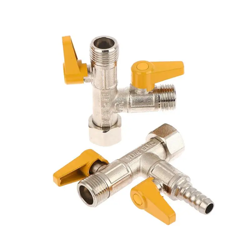 

3 Way Diverter Valve Switch Brass Water Diverter Shower Head Shut-Off Valve Valve Hose Connector Water Hose Adapter