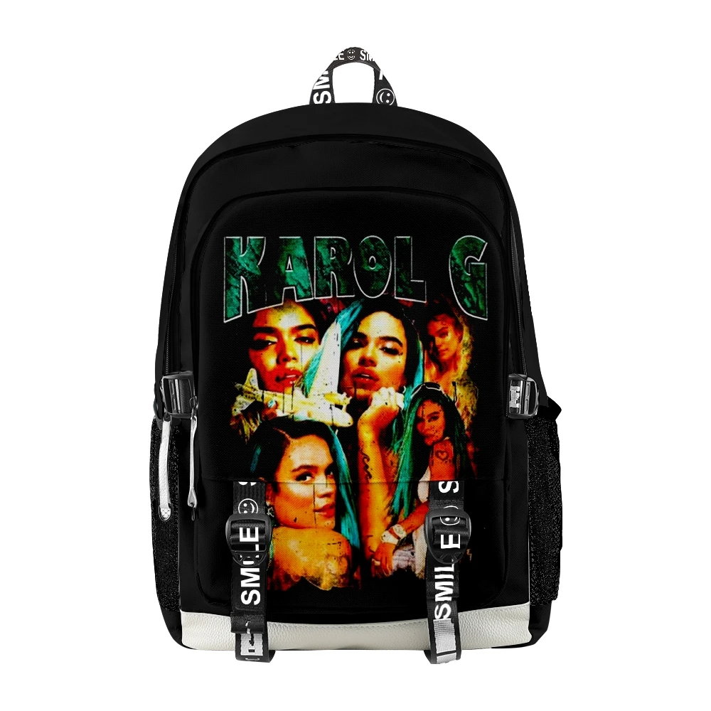 Karol G Backpack 2023 Casual Style School Bag Women Knapsack Men Girls Boys Unisex Bag Bookbag Satchel