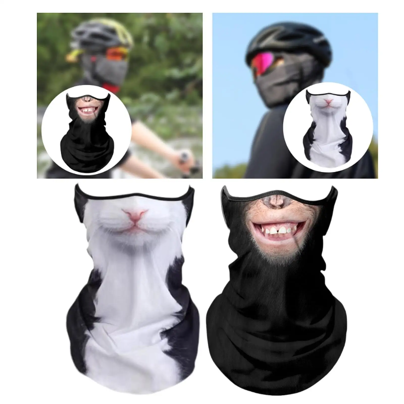 

Neck Gaiter Face Mask with Ear Loops Windproof for Motorcycle Fishing Hiking