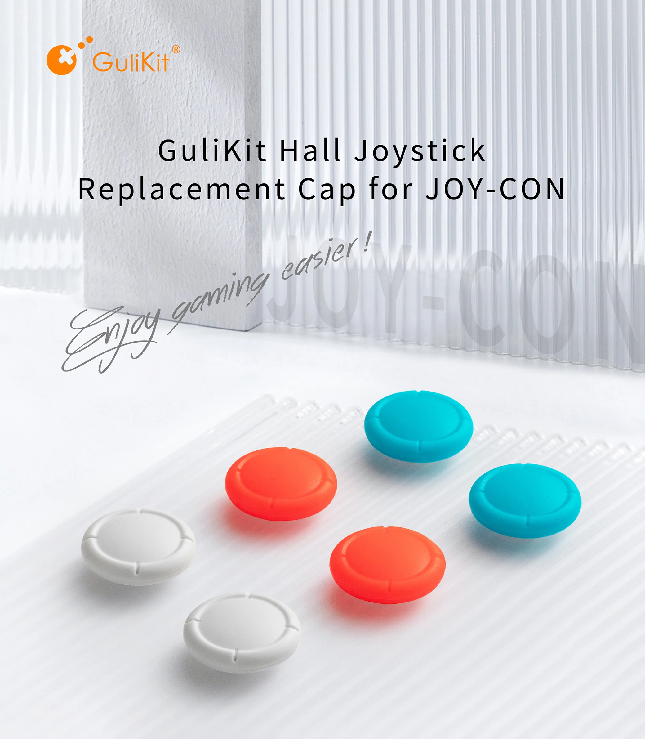 Gulikit Grain Joy Con Hall Rocker Replacement Rocker Cap NS/OLED Lite Key Hat Accessories