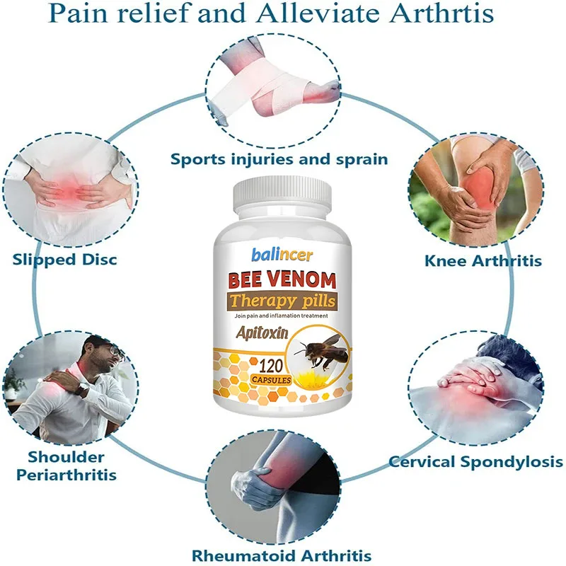 Natural Bee Venom Extract - Helps with Arthritis Relief, Anti-Inflammation - Joint Support Supplement