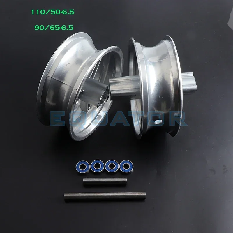 

Mini Moto Pocket Bike Aluminum Wheel 110/50-6.5 And 90/65-6.5 Front And Rear Hub For Pocket Bike 47cc 49cc