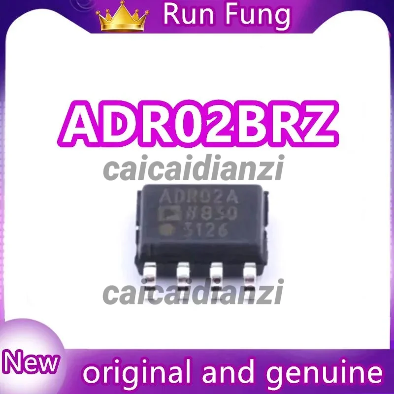 5Pcs/Lot    ADR02BRZ ADR02  Series Voltage Reference IC Fixed 5V V ±0.06% 10 mA 8-SOIC New Original