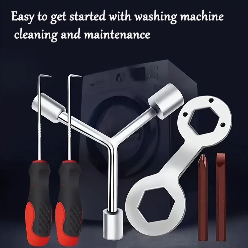 Washing Machine Inner/Outer Cylinder Spring Expansion Tool Kit, Snap Ring Pliers Spring Disassembly Tool Cross Slot Screwdriver